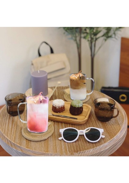 Turuncu 3'lü Borosilikat Cam Bardak Seti, Dayanıklı ve Şık Tasarım fiyatları