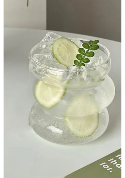 2’li Pipetli Kahve ve Meşrubat Bardağı, Beyaz, Şerit Tasarım fırsatları