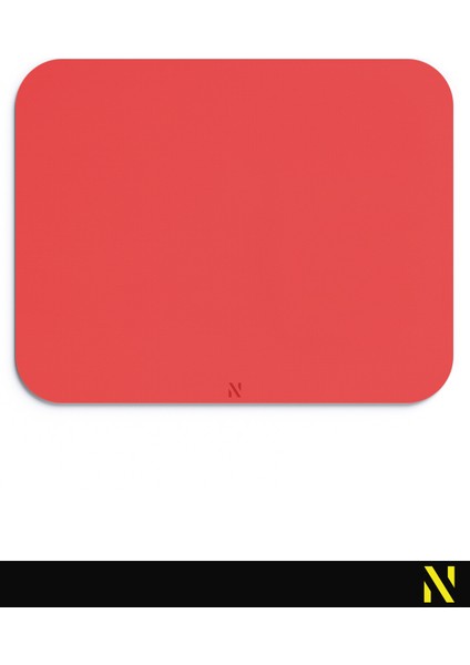 Kırmızı Renkli Ergonomik Mouse Pad - 23 cm x 19 cm - Kaydırmaz Taban Ev ve Ofis Kullanımı Için Ideal Tasarım Fare Altlığı Mousepad