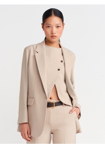 60771 Regular Fit Blazer-Taş