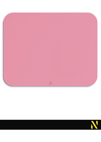 Pembe Renkli Ergonomik Mouse Pad - 23 cm x 19 cm - Kaydırmaz Taban Ev ve Ofis Kullanımı Için Ideal Fare Altlığı Mousepad