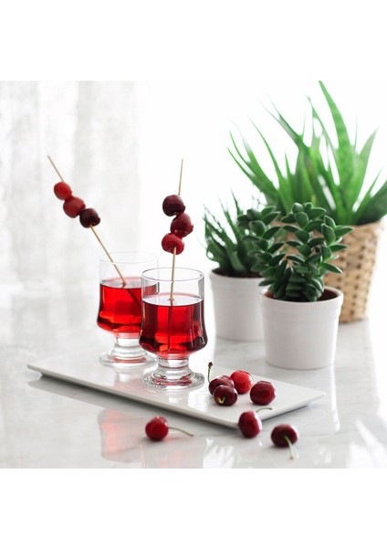 Beyaz 6'lı Meşrubat Bardağı Seti, Şık ve Kullanışlı Tasarım