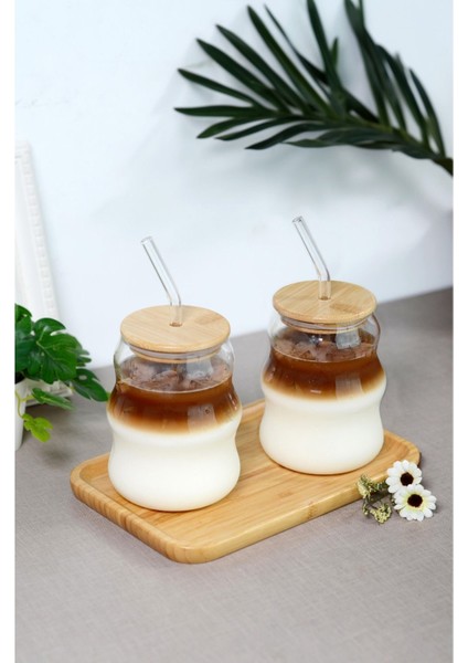 Beyaz Boğum Model Pipetli Pinterest Bardak, Şık ve Kullanışlı Içecek Kabı