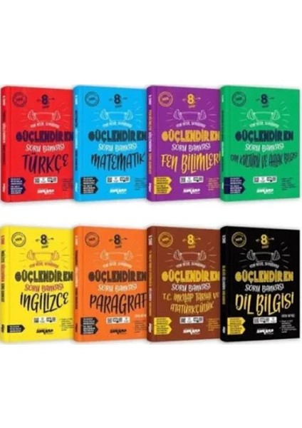 8.sınıf Güçlendiren Soru Bankası Seti 8kitap