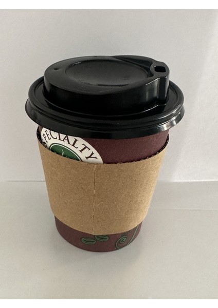 8 Oz Siyah Kapaklı Karton Bardak 200 Ml, Çay ve Kahve Için 100'LÜ Set fiyatları