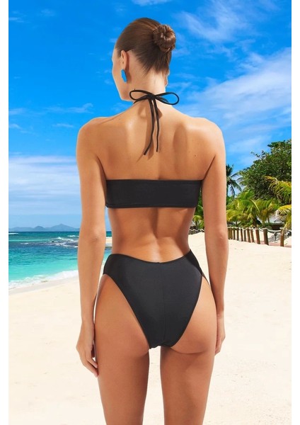 Halter Desenli Mayokini Yüksek Konfor Su Sporları Için Klora Dayanıklı Şık Detaylı modelleri