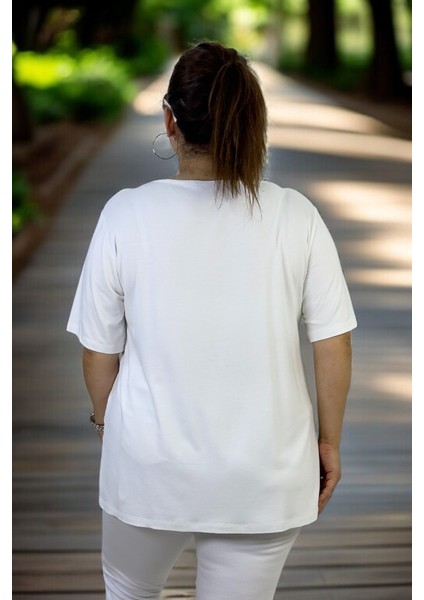 Pul Payet Çiçek Işlemeli Taşlı Bisiklet Yaka Büyük Beden Bluz fiyatları