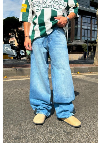Basic Mavi Baggy Jean