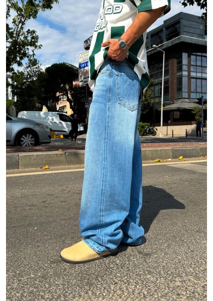 Basic Mavi Baggy Jean fiyatları