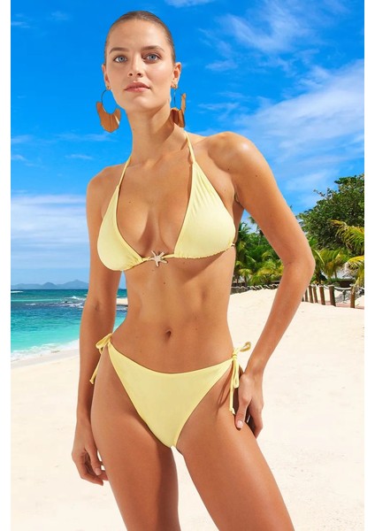 Üçgen Bikini Takımı Plaj ve Havuz Için Premium Kalite Yaz Koleksiyonu