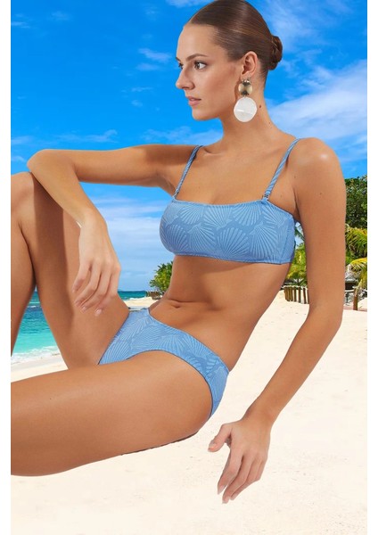 Straplez Bikini Takımı Yaz Koleksiyonu Hızlı Kuruyan Şık Detaylı Esnek Kumaş Ergonomik Kesim
