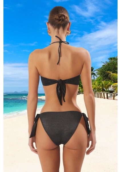 Drape Simli Bikini Takımı Esnek Kumaş Ergonomik Kesim Klora Dayanıklı Yaz Koleksiyonu modelleri