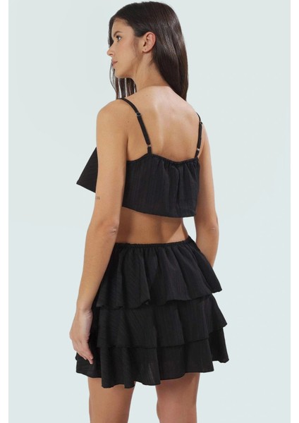 Kadın Yazlık Kısa Fitilli Pamuklu Bluz Etek Takım Uzun Ömürlü Trend Tasarım Dayanıklı Malzeme modelleri