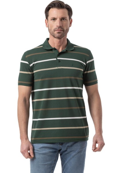 Yatay Çizgili Polo T-Shirt
