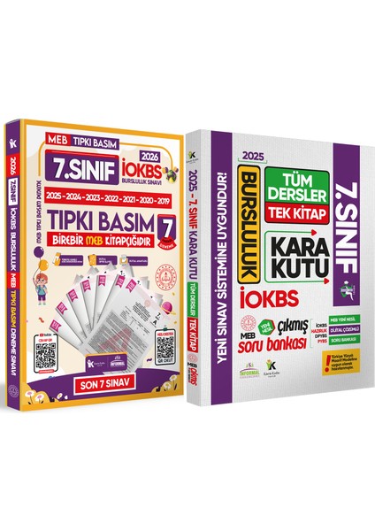2026 7. Sınıf LOKBS Paket ‘7li Tıpkı Basım - Tüm Dersler Tek Kitap Çözümlü Çıkmış Soru Bankası 2’li Set