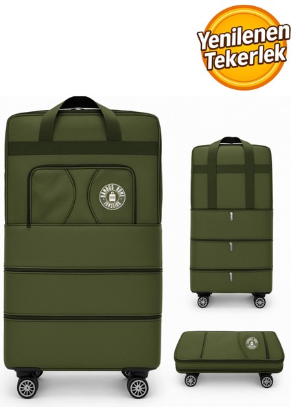 Kırılmaz 5 Tekerlekli Genişleyebilir Körüklü Hurç/eşya Taşıma/depolama/taşınma Valizi