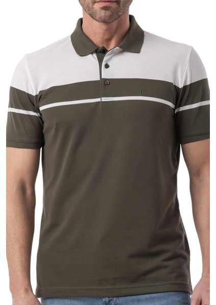 Yatay Çizgi Desenli Polo T-Shirt indirimleri