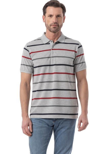 Yatay Çizgili Polo T-Shirt