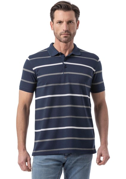 Yatay Çizgili Polo T-Shirt