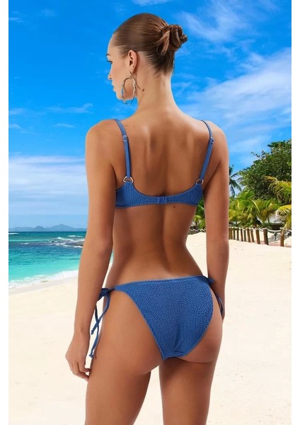 Bağlamalı Bikini Takımı Ergonomik Kesim Su Sporları Için Şık Detaylı Premium Kalite fiyatları