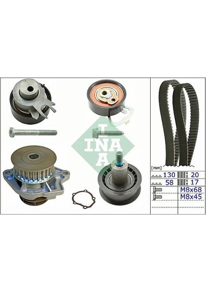 530053830 Trıger Eksantrık Gergı Setı Devırdaımlı Caddy Golf V Vı Polo Fabıa Octavıa Roomster Ibıza 1.4tsı Bby Bky Bxw Cggb Aua Aub Bbz Bud Cgga