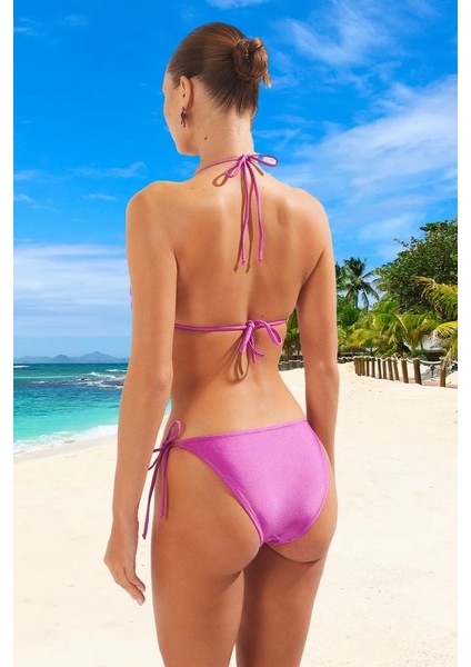 Parlak Üçgen Bikini Takımı Klora Dayanıklı Ergonomik Kesim Premium Kalite modelleri