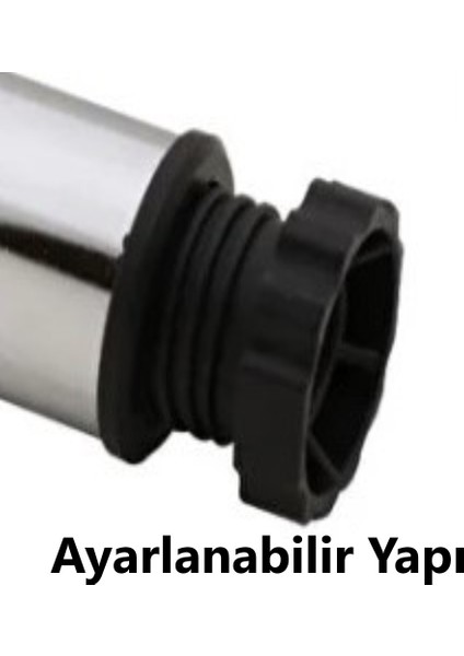 Mobilya Kanepe Baza Koltuk Çekyat Yükseltme Ayağı Tablalı Krom Metal 10 cm 4 Adet fırsatları