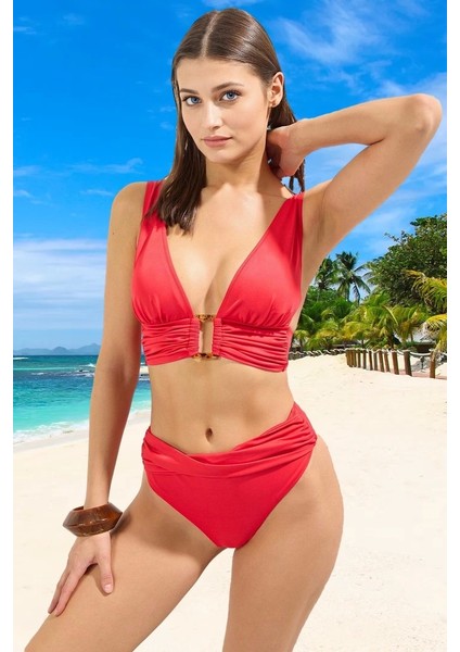 Üçgen Bikini Takımı Yaz Koleksiyonu Plaj ve Havuz Için Yüksek Konfor Hızlı Kuruyan