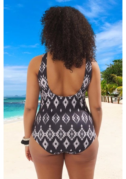 Konforlu Desenli Büzgülü Rahat Kesim Büyük Beden Mayo Her Bedende Şıklık Xxl fiyatları