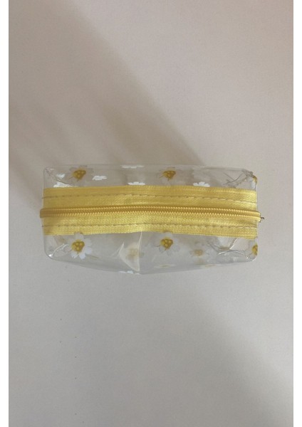 Şeffaf Çiçekli Makiyaj Çantası, 6x7,5 Cm, Çok Renkli, Şık ve Pratik Tasarım modelleri