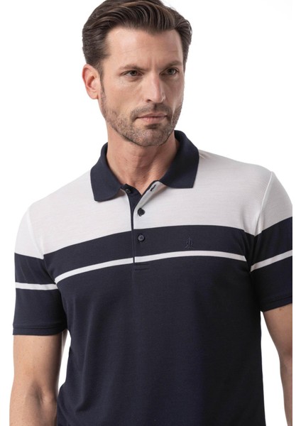 Yatay Çizgi Desenli Polo T-Shirt fiyatları