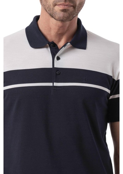 Yatay Çizgi Desenli Polo T-Shirt indirimleri