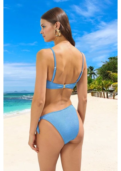 Straplez Bikini Takımı Esnek Kumaş Yüksek Konfor Klora Dayanıklı Şık Detaylı Plaj ve Havuz Için modelleri