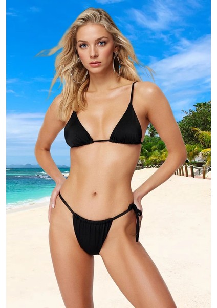 Üçgen Bikini Takımı Premium Kalite Su Sporları Için Hızlı Kuruyan Klora Dayanıklı