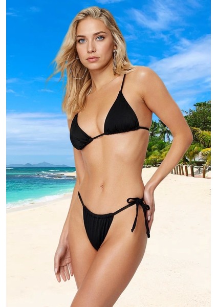 Üçgen Bikini Takımı Premium Kalite Su Sporları Için Hızlı Kuruyan Klora Dayanıklı fiyatları
