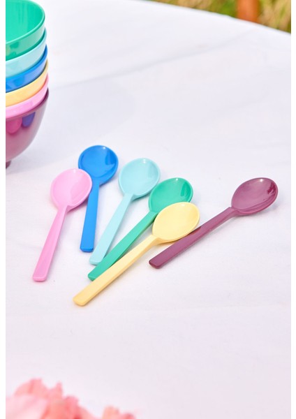 Melamin Küçük Kaşık - 6'lı Set fiyatları
