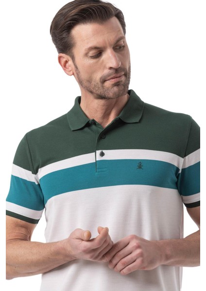 Yatay Parçalı Polo T-Shirt fiyatları