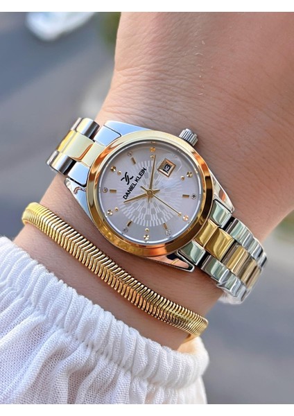 Takvimli Kadran 3 Atm Suya Dayanıklı 2 Yıl Garantili Kadın Kol Saati+Bileklik BX10944.3