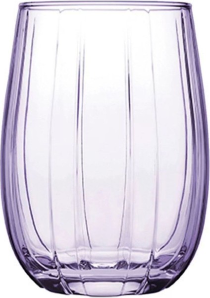 Mor Renkli 240 cc Su Bardağı Seti, Şık ve Kullanışlı Tasarım ile 6'lı Paket