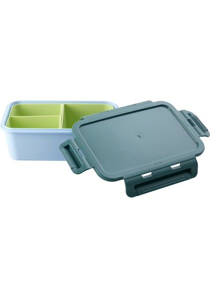 Plastik Lunchbox - Yeşil ve Mavi