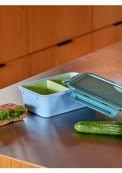 Plastik Lunchbox - Yeşil ve Mavi modelleri