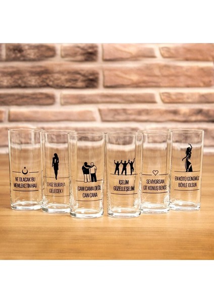 Beyaz Rakı Seti, 6'lı, Keyifli Anlar Için Ideal Seçim