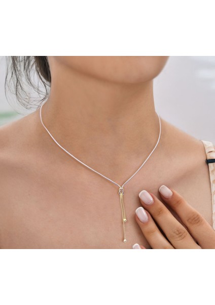 Aşk Düğümü Yılan Zincir 925 Ayar Gümüş Kolye Ssloven1 Çok Renkli modelleri