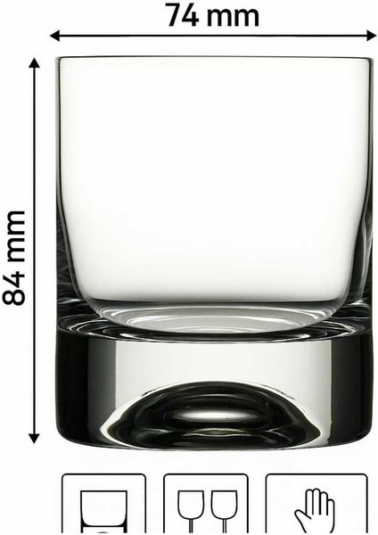 Şık 205 cc Soğuk Kesme Cam Meşrubat Bardağı 2'li Set Beyaz fırsatları