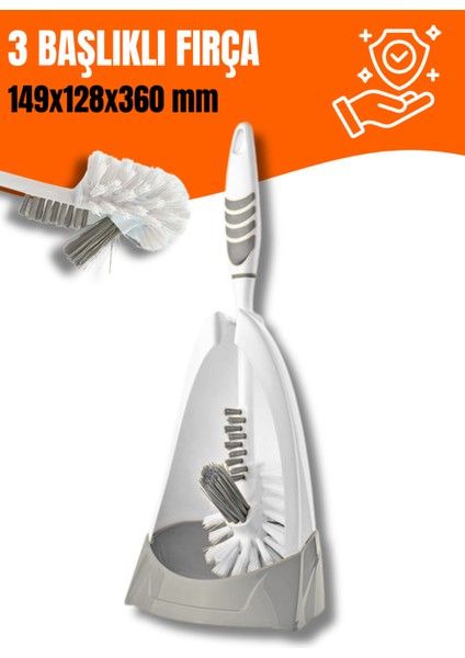 Titiz Softon Gri Tuvalet(Klozet) Fırçası