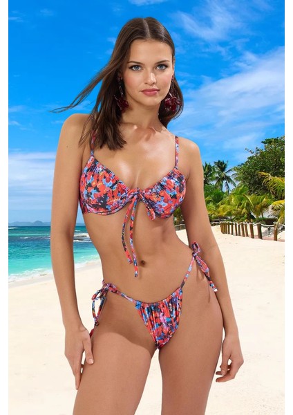Desenli Bikini Takımı Şık Detaylı Ergonomik Kesim Hızlı Kuruyan Özel Tasarım Premium Kalite