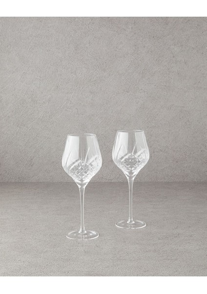 Şeffaf Cam Kadeh Seti, 2'li, Şık ve Zarif Tasarım