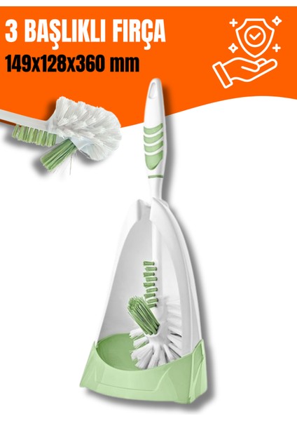 Softon Tuvalet (Klozet) Fırçası Yeşil – Şık ve Etkili Temizlik