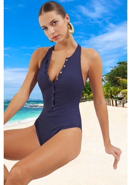 Halter Mayo Su Sporları Için Yaz Koleksiyonu Deniz Kıyafeti Plaj ve Havuz Esnek Kumaş fiyatları