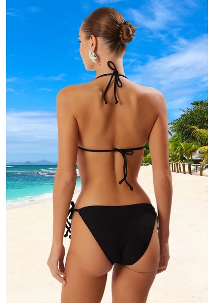 Üçgen Bikini Takımı Plaj ve Havuz Için Klora Dayanıklı Şık Detaylı Yaz Koleksiyonu modelleri